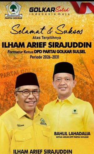 Ilham Arief Sirajuddin Resmi Pimpin Golkar Sulsel, Babak Baru Politik Kawasan Timur Indonesia Dimulai