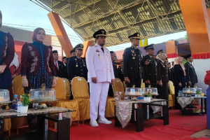 Upacara Penurunan Bendera Merah Putih, Semangat Kemerdekaan Terus Berkobar di Kabupaten Enrekang