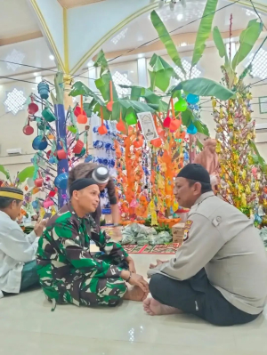 Babinsa Hadiri Perayaan Maulid Nabi Muhammad SAW di Kabere