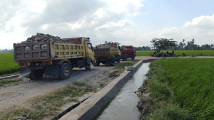 Menuju Garis Akhir, Pembangunan Jalan Tani TMMD Ke-129 Kodim 1404/Pinrang Capai 80 Persen