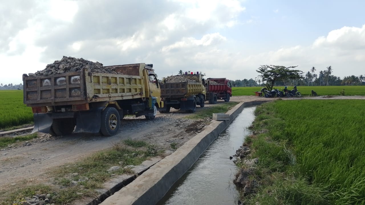 Menuju Garis Akhir, Pembangunan Jalan Tani TMMD Ke-129 Kodim 1404/Pinrang Capai 80 Persen