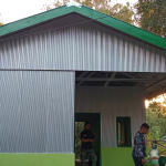 Keluarga Bapak Bangun dan Ibu Nahlan, Impian Terwujud Rumah Layak Huni Berkat  TMMD Ke-129 Kodim 1404/Pinrang