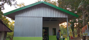 Keluarga Bapak Bangun dan Ibu Nahlan, Impian Terwujud Rumah Layak Huni Berkat  TMMD Ke-129 Kodim 1404/Pinrang