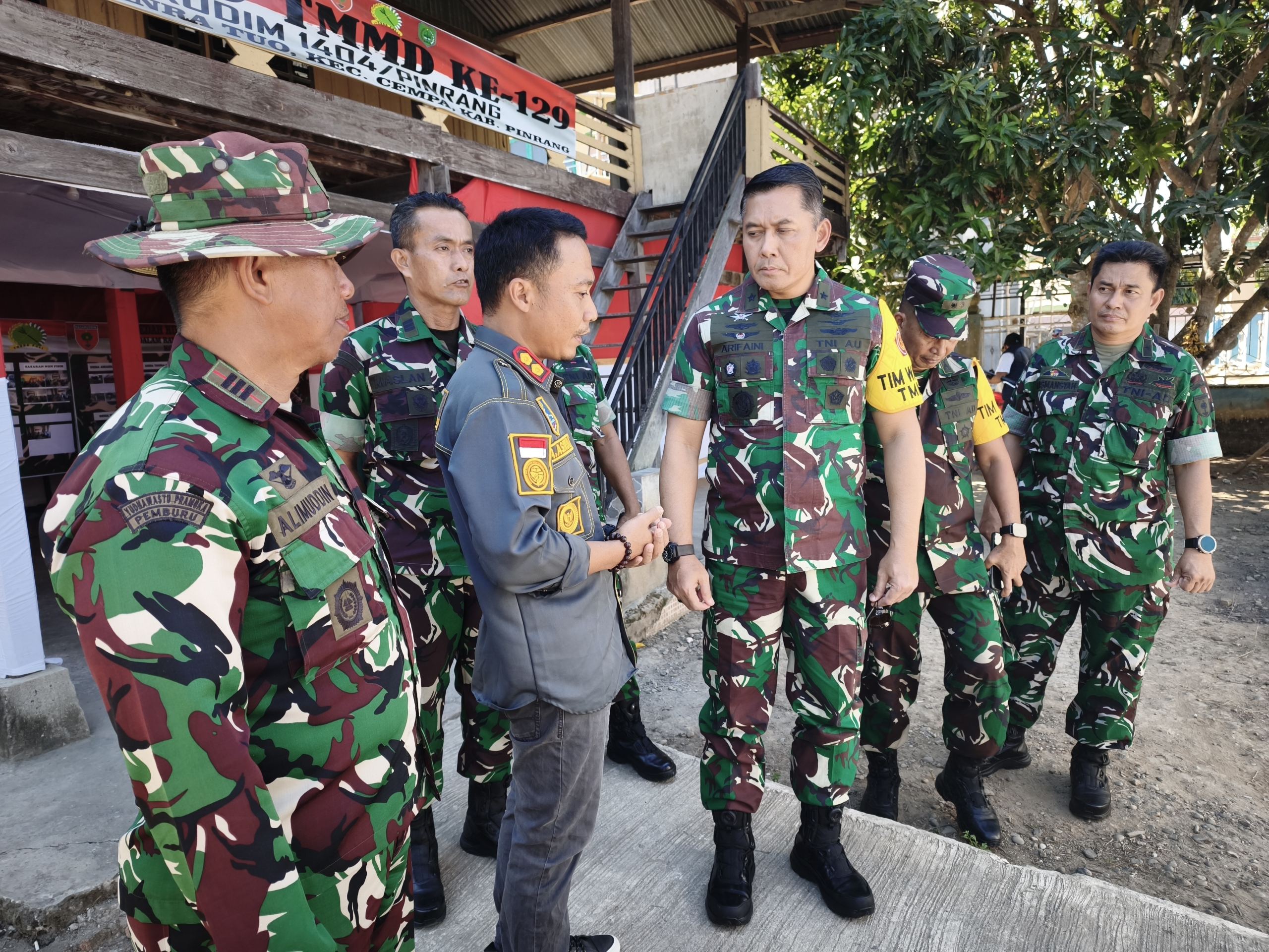 Pastikan TMMD Tepat Sasaran, Marsma TNI Arifaini Nur Dwiyanto Pimpin Wasev TMMD Ke-129 Kodim 1404/Pinrang