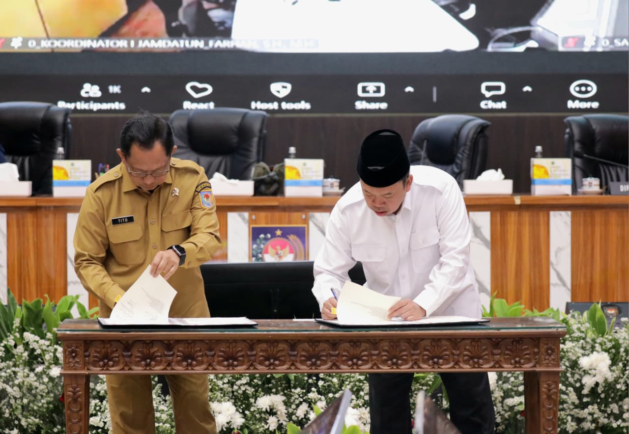 Menteri ATR/Kepala BPN dan Mendagri Teken Surat Edaran Bersama, Verifikasi BPHTB Dipercepat Jadi 3 Hari.