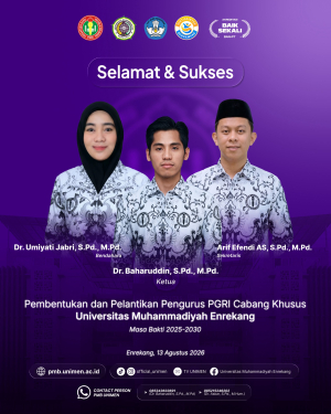 PGRI Cabang Khusus UNIMEN Resmi Terbentuk, Buka Ruang Kolaborasi Dosen dan Guru di Enrekang