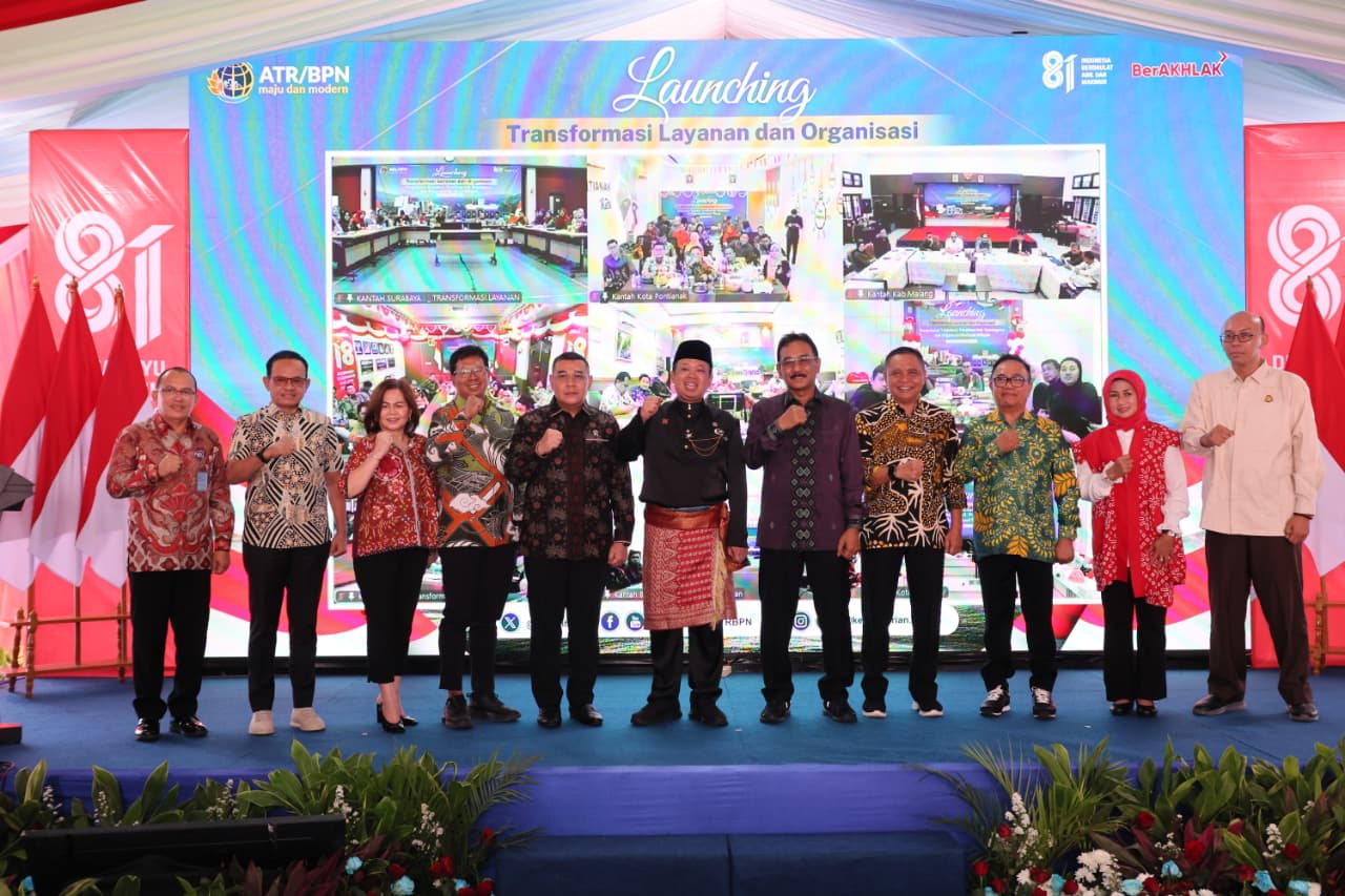 HUT ke-81 Republik Indonesia, Kementerian ATR/BPN Luncurkan Tiga Program Transformasi Pelayanan.