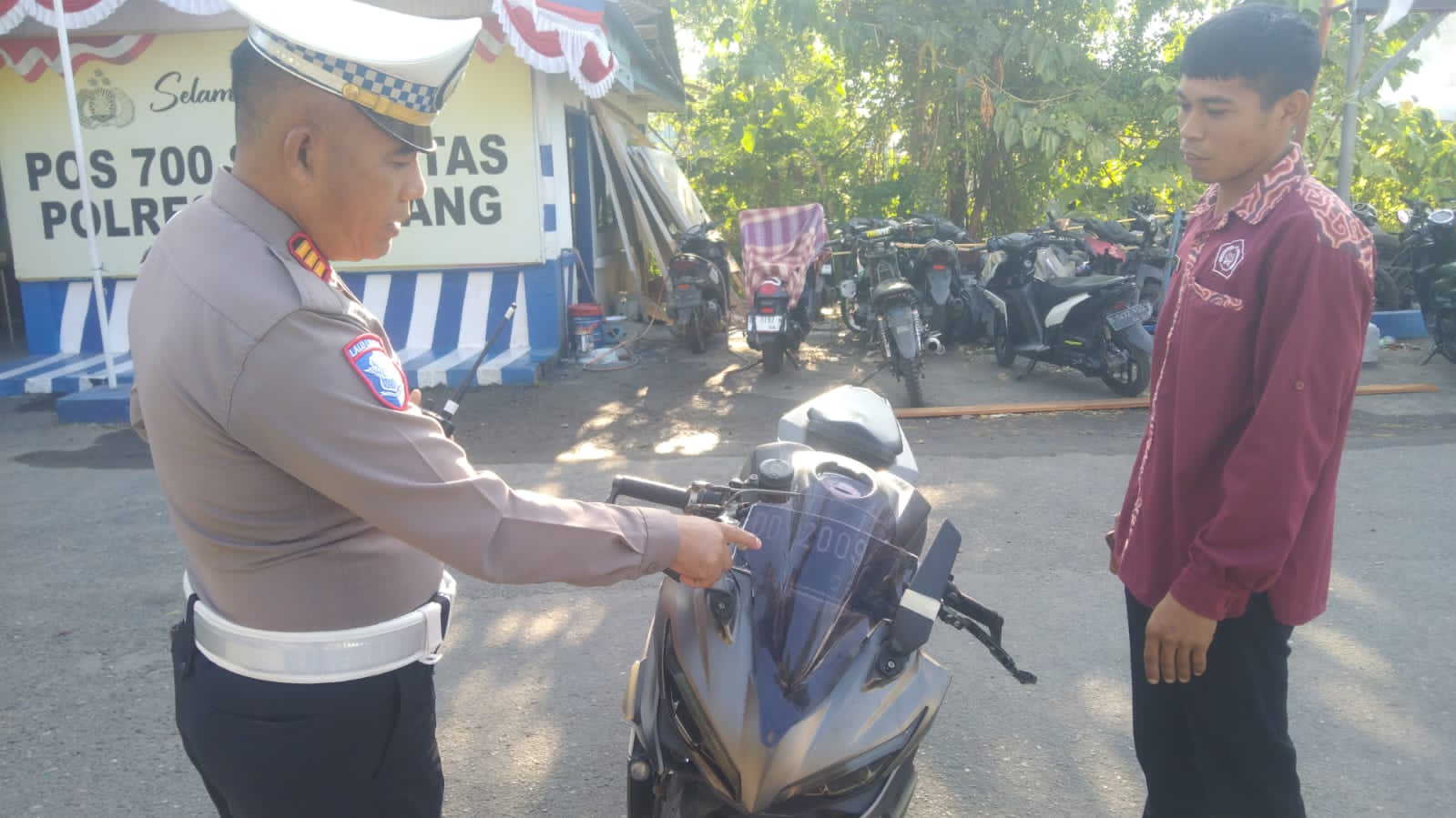 Wujudkan Tertib Lalulintas : Kasat Lantas Polres Enrekang Sampaikan Sasaran Prioritas Penertiban Berlalulintas.
