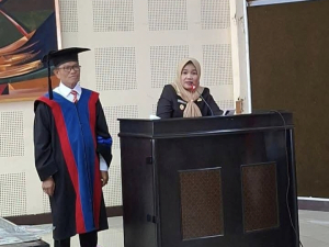 Bentuk Komitmen Pendidikan, Wabup Sidrap Hadiri Ujian Promosi Doktor Agus Salen