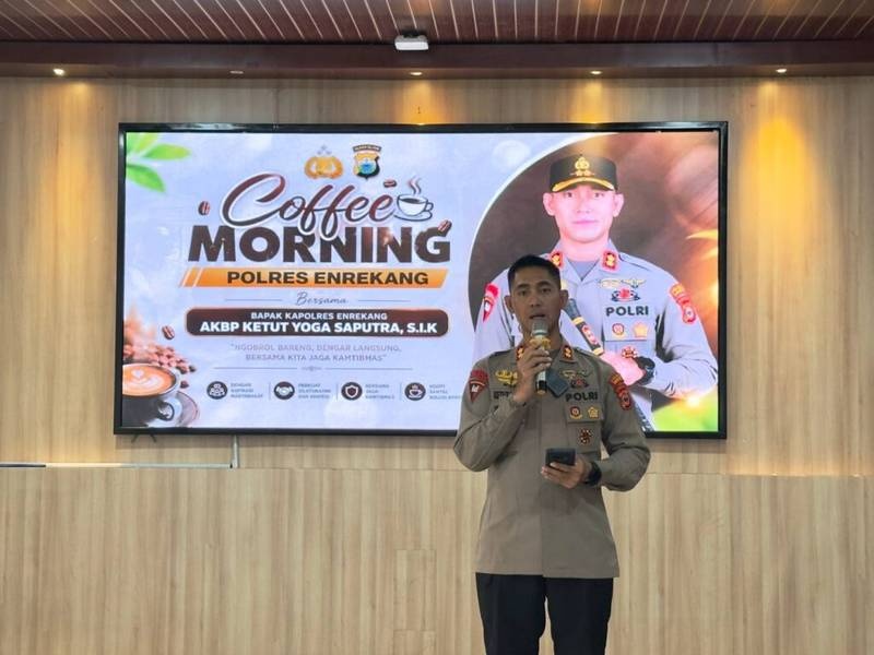 Kapolres Enrekang Pimpin Coffee Morning, Perkuat Komunikasi dan Evaluasi Internal