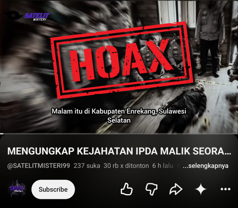 Polres Enrekang Tegaskan Video YouTube yang Menyebut Peristiwa Pembunuhan di Enrekang adalah Hoaks