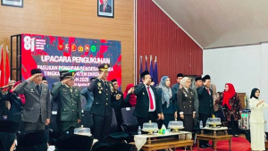 Kapolres Enrekang Hadiri Pengukuhan Paskibraka Kabupaten Enrekang