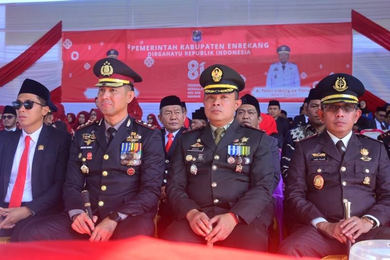 Kapolres Enrekang Hadiri Peringatan HUT Kemerdekaan RI ke-81