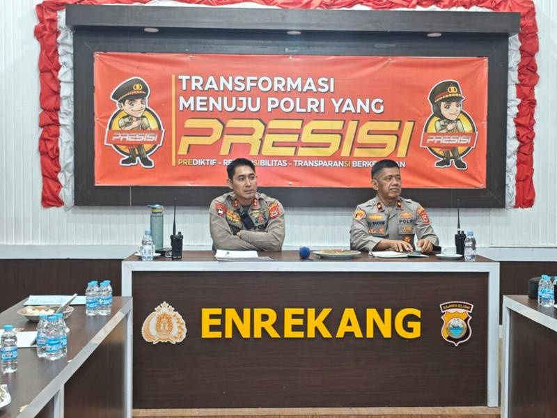 Anev Situasi Kamtibmas, Kapolres Enrekang Evaluasi Pelaksanaan Tugas Selama Sepekan