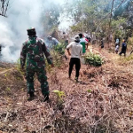 Karhutla Lereng Gunung Lakawan Berlangsung 3 Hari, Tim Gabungan Cegah Api Meluas ke Permukiman