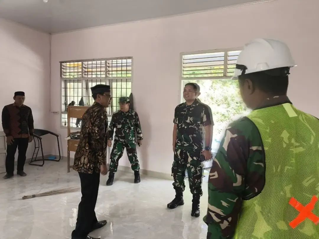 Dandim 1419/Enrekang Tinjau Pelaksanaan Program Revitalisasi SMKN 5 Enrekang