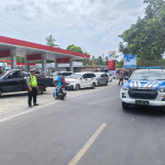 Pengaturan Lalin di Area SPBU Massemba, Satlantas Polres Enrekang. Ini Tujuannya.