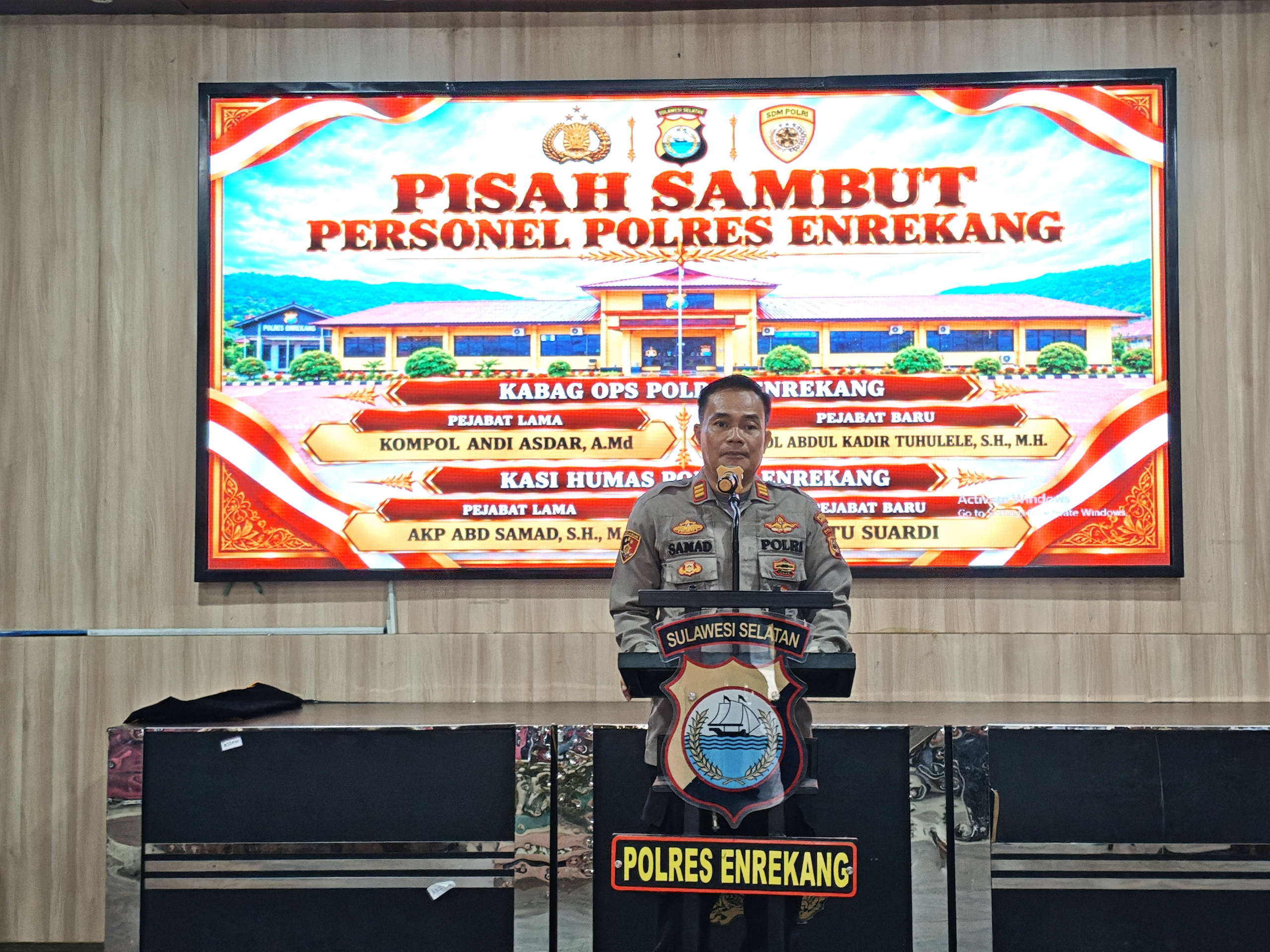 Rotasi Jabatan, Kasi Humas Polres Enrekang Berganti