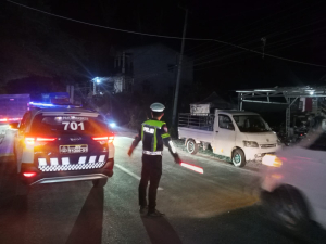 SatLantas Polres Enrekang Laksanakan Patroli Blue Light .ini Tujuannya