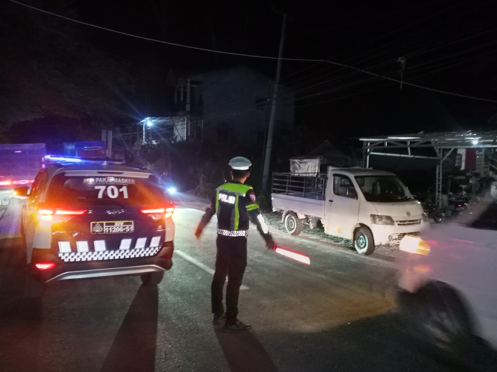 SatLantas Polres Enrekang Laksanakan Patroli Blue Light .ini Tujuannya