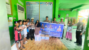 Satlantas Polres Enrekang Gelar Bakti Sosial di Panti Asuhan, Semarakkan HUT Lalu Lintas Bhayangkara  ke-71