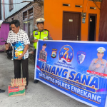 Anjangsana Sambut Hari Lalu Lintas Bhayangkara ke-71, Satlantas Polres Polres Enrekang  Pererat Silaturahmi dengan Purnawirawan Polri