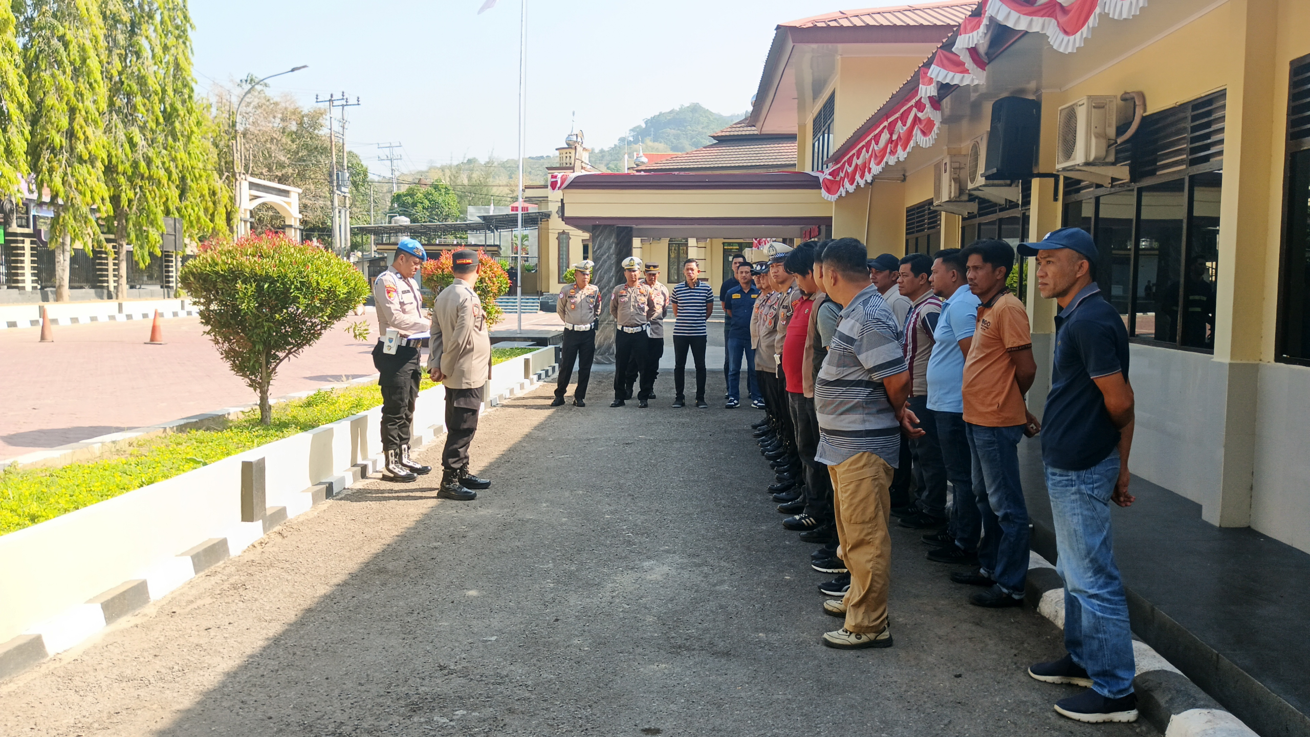 Apel On Call, Di Lakukan Personil Polres Enrekang Antisipasi Gangguan Kamtibmas