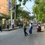 Personel Sat Lantas Laksanakan Gatur Pagi di Depan Sekolah Demi Keselamatan Siswa