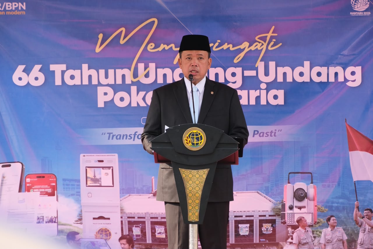 Pesan Menteri Nusron di Peringatan HANTARU 2026: Transformasi, Melayani Lebih Pasti Jadi Cara Kerja Sehari-hari