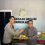Perkuat Sinergitas Penegak Hukum, Kapolres Enrekang Hadiri Syukuran Hari Lahir Kejaksaan RI