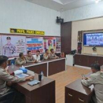Kasatlantas Polres Enrekang Ikuti melalui Virtual  Anev Kamtibmas Polda Sulsel
