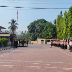 Personil Satlantas Enrekang  mengikuti upacara Hari Kesaktian Pancasila 2026 Di Halaman Mapolres Enrekang