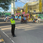 Rutinitas Personel Satlantas Polres Enrekang Melaksanakan Gatur Pagi