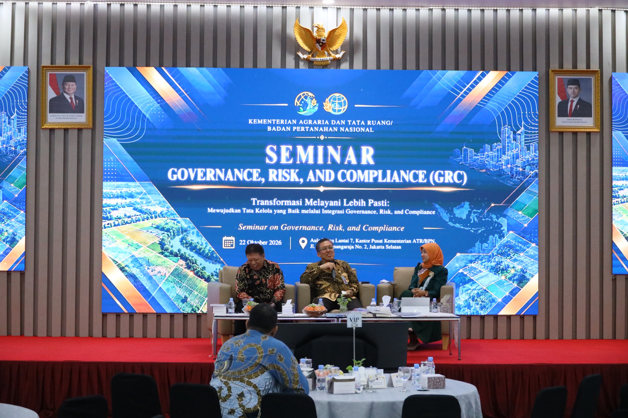 Terapkan Manajemen Risiko dengan Pendekatan GRC, Wamen ATR/Waka BPN Harapkan Pengendalian Risiko Berbasis Data. 