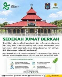 JUMAT BERBAGI, BAZNAS ENREKANG AJAK MASYARAKAT PERBANYAK SEDEKAH DAN TEBAR KEBAIKAN
