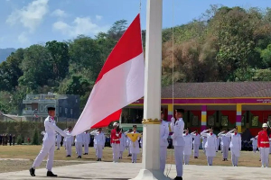 HUT ke-81 RI di Enrekang, Bupati Muhammad Yusuf Ritangnga Pimpin Upacara Detik-Detik Proklamasi